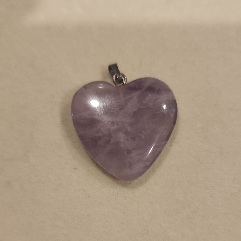 Amethyst Heart Pendant
